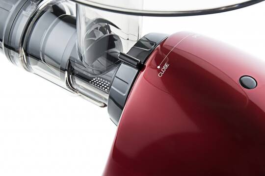Sana EUJ-707 horizontal juicer red detail